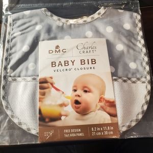 Cross stitch baby bib